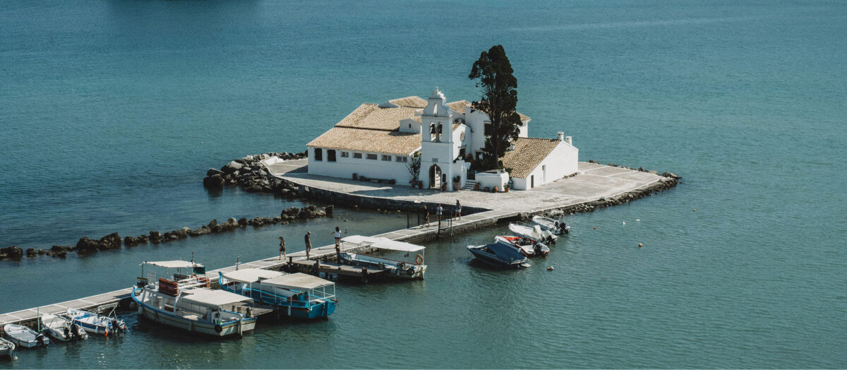 dimitra rent and transfer corfu kanoni church picture