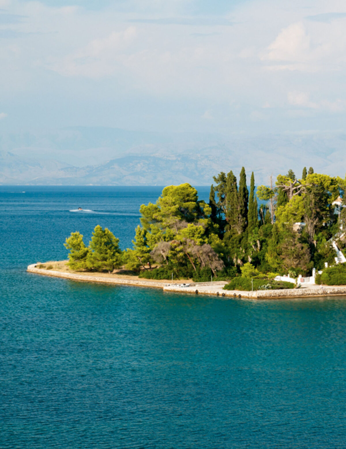 Dimitra rent and transfer Corfu picture of mouse island in kanoni